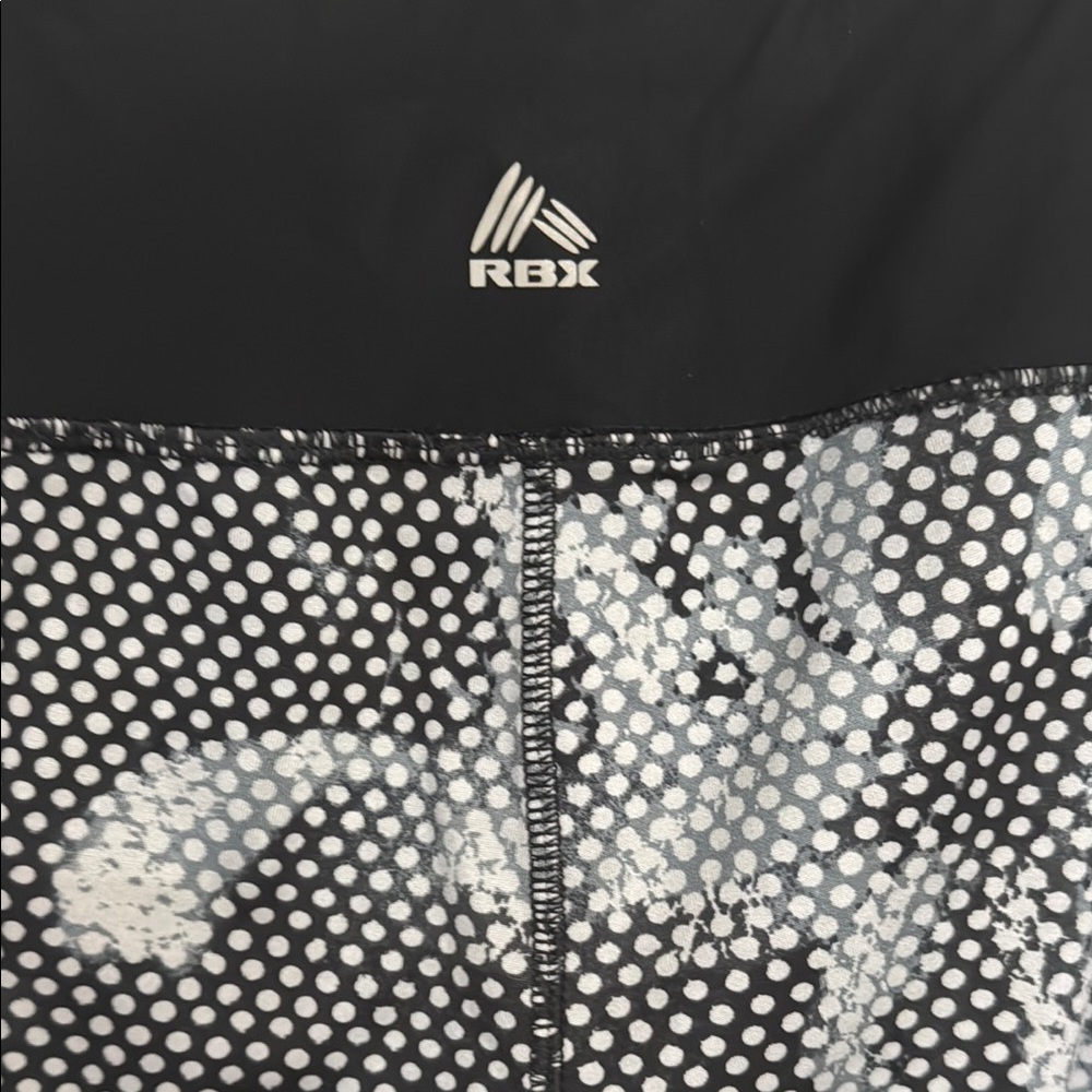 RBX Black and Gray Capris with Elastic Waistband - Picture 3 of 5